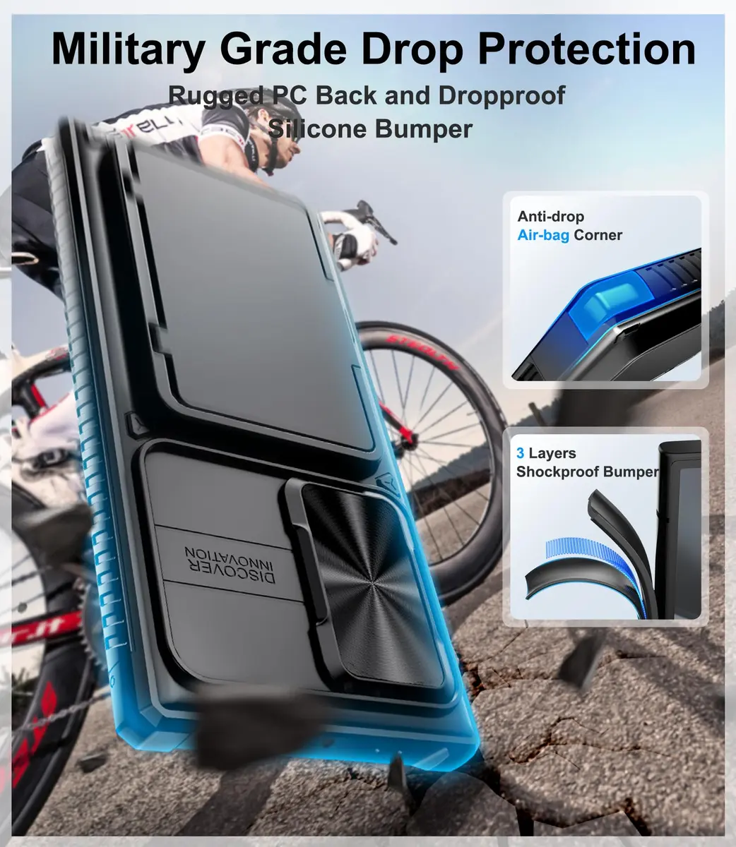 BXYJY Samsung Galaxy S23 Ultra Wallet Case with Card Holder & Kickstand, Black | Shockproof & Camera Cover - view 5