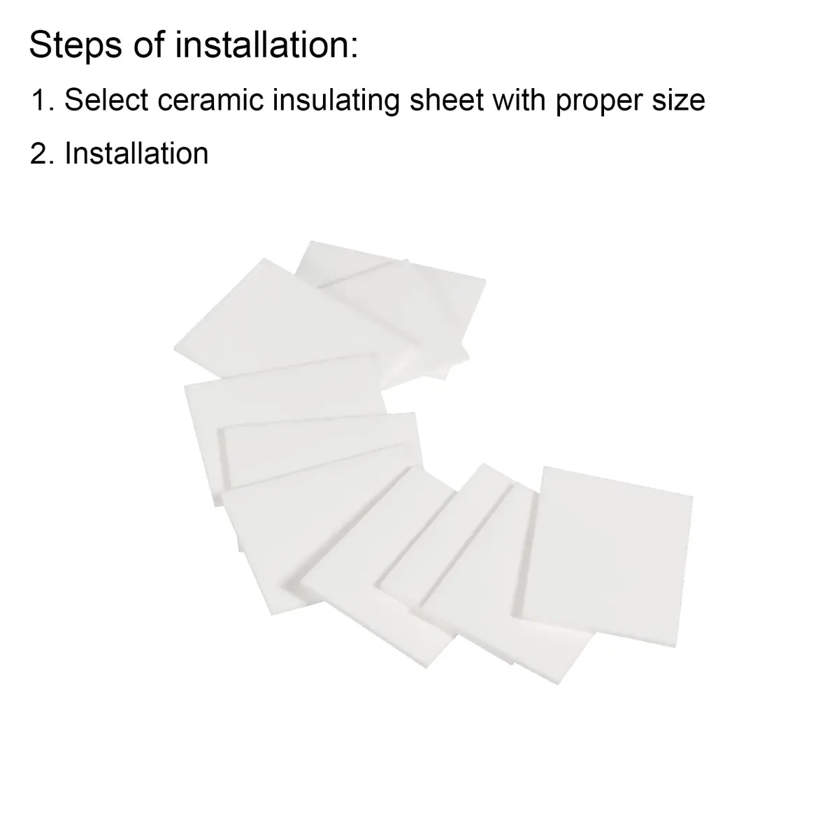 PATIKIL Alumina Ceramic Sheet 30pcs 28x22x1mm | Thermal Conductive & Insulating Material for Electronics - view 5