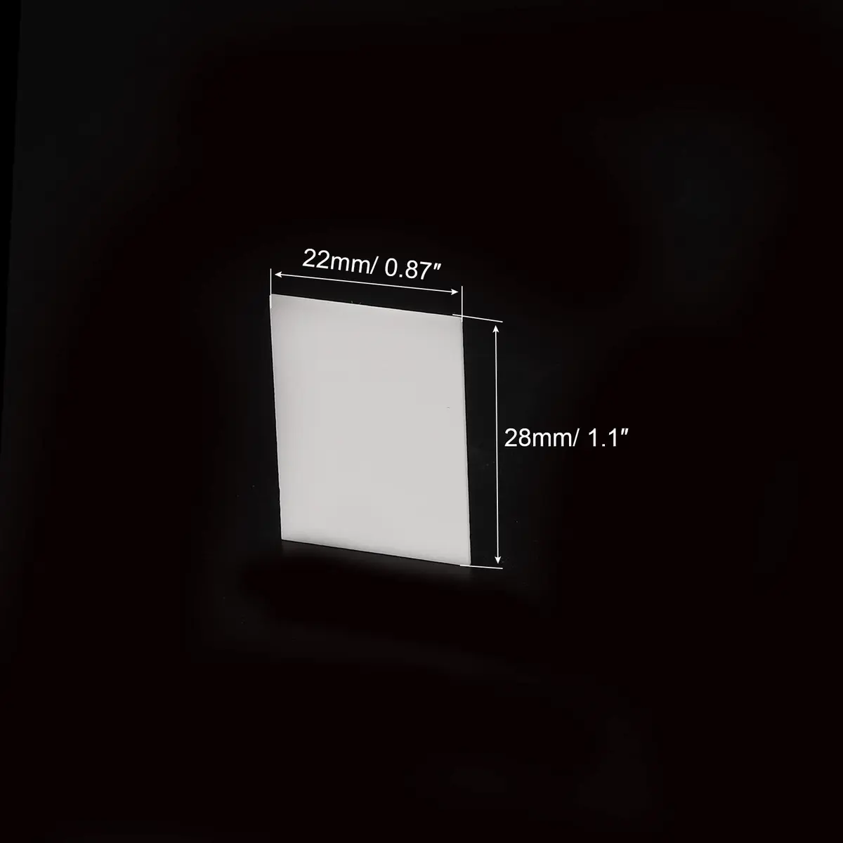 PATIKIL Alumina Ceramic Sheet 30pcs 28x22x1mm | Thermal Conductive & Insulating Material for Electronics - view 2