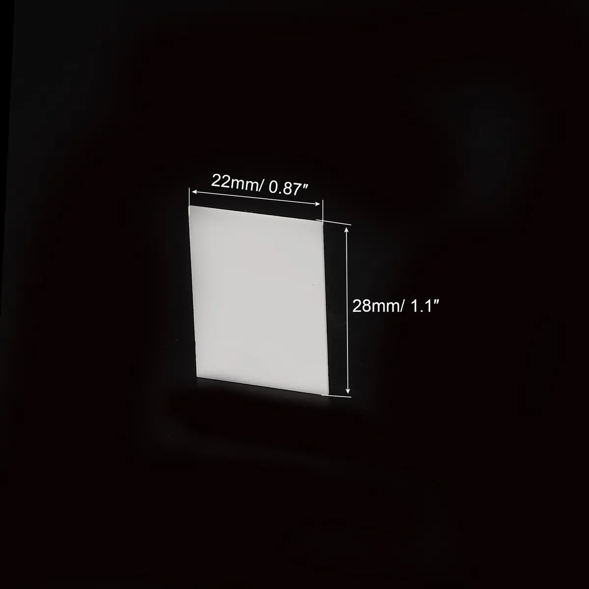 PATIKIL Alumina Ceramic Sheet 28x22x1mm (1.1x0.87x0.04 inch) - 10 Pack | High Hardness Thermal Conductor - view 2