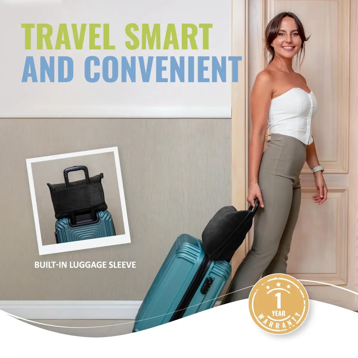 BOACAY Soft & Warm Travel Blanket Pillow 160cm x 100cm | Micro Plush for Airplane & Car - view 4