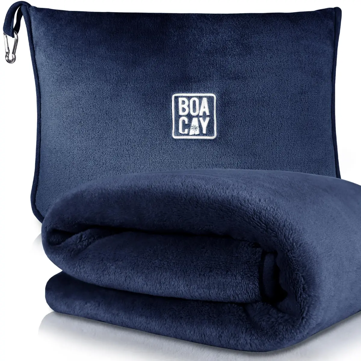 BOACAY Soft & Warm Travel Blanket Pillow 100x160cm (40x63") | Breathable Micro Plush for All Seasons - main product image