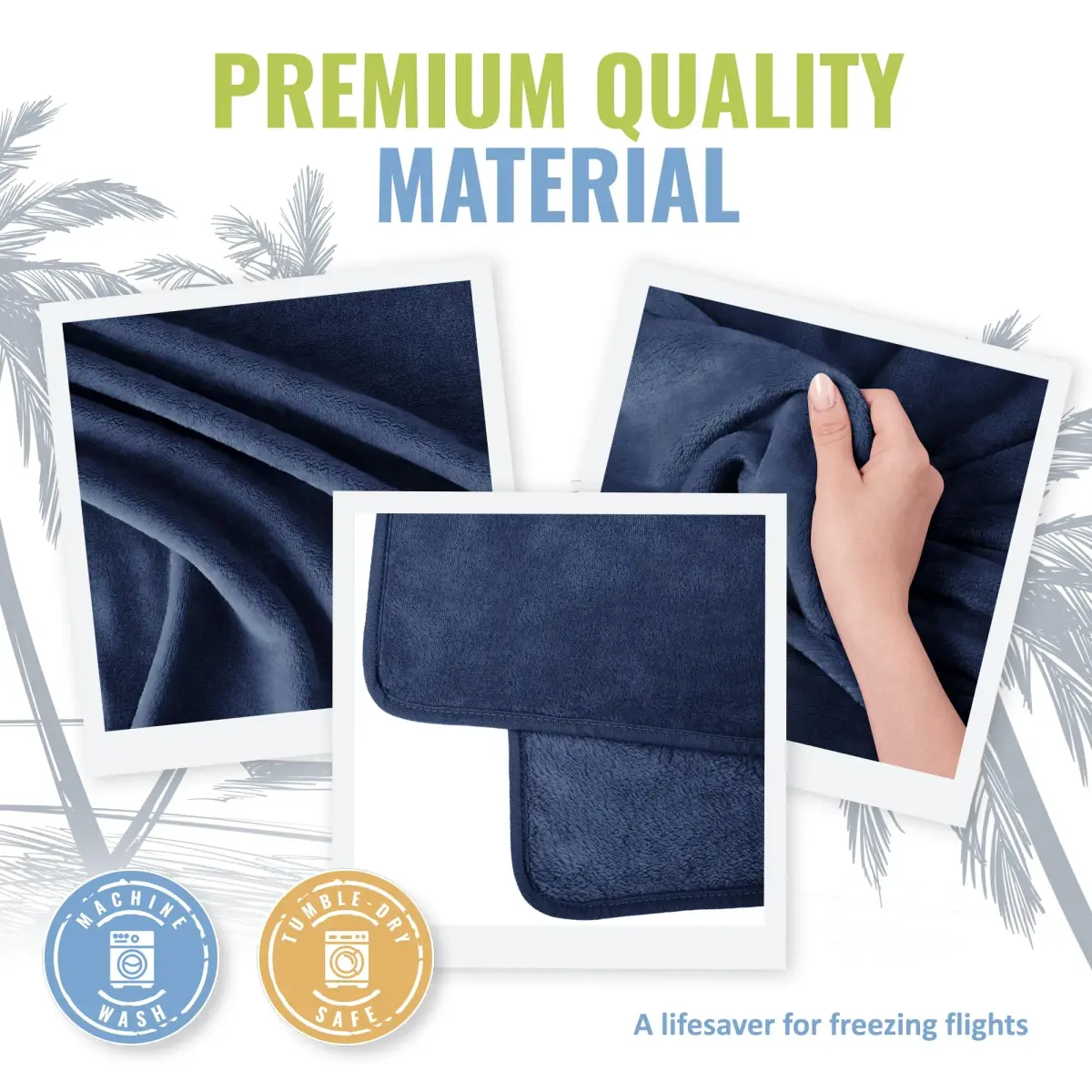 BOACAY Soft & Warm Travel Blanket Pillow 100x160cm (40x63") | Breathable Micro Plush for All Seasons - view 5