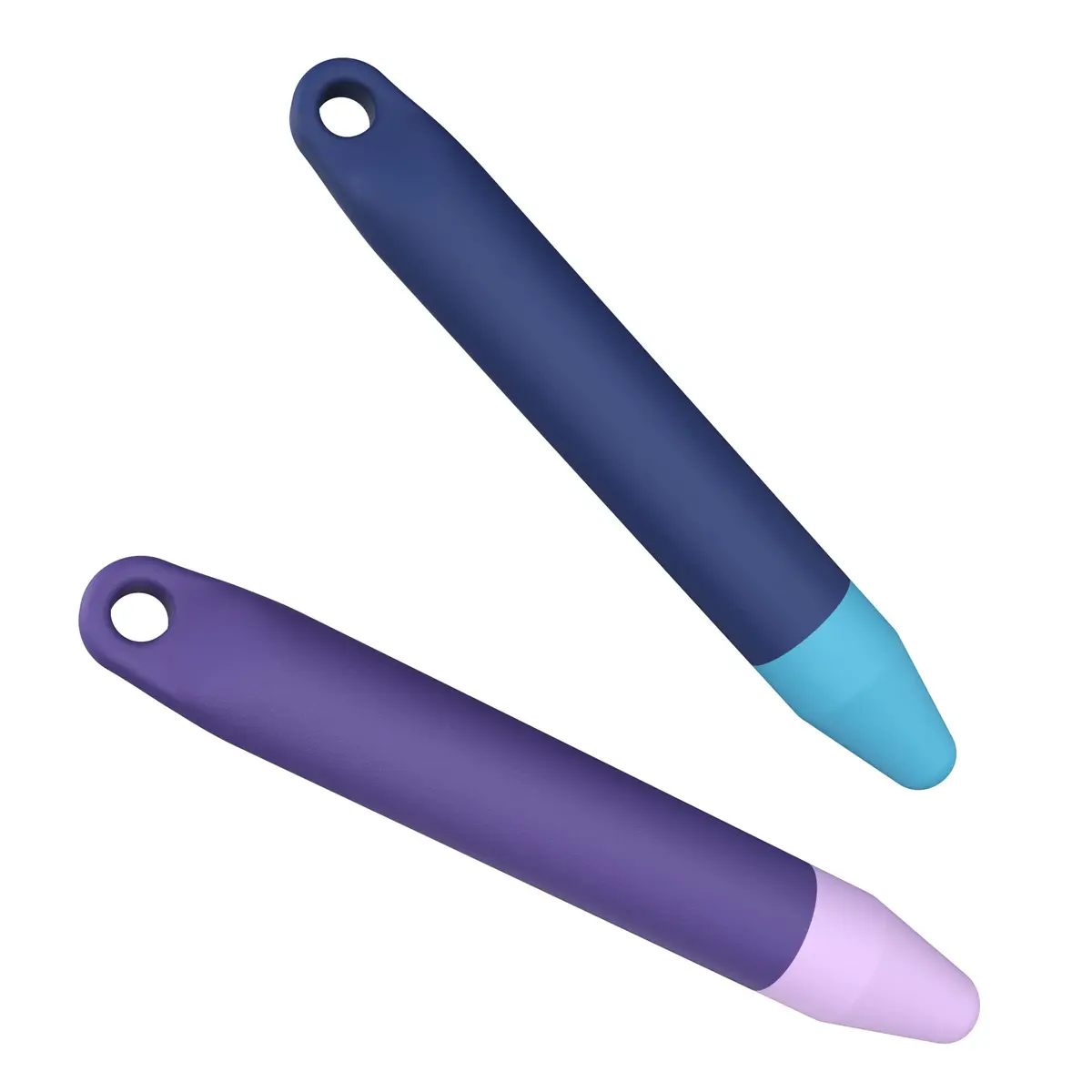 AWINNER Kid-Friendly Stylus Pens for Touch Screens 2 Pack | Purple & Blue, Compatible with Kindle, iPad, iPhone - main product image