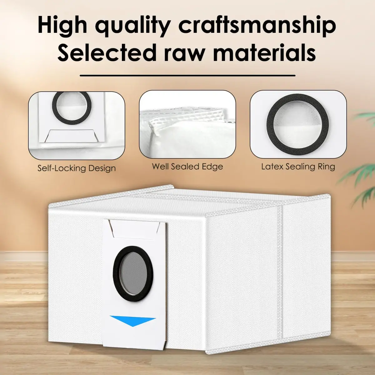 CHAIN PEAK T20 OMNI Dust Bags (10 Pieces) | Compatible with ECOVACS DEEBOT T20 OMNI, X1 OMNI, X1 PRO OMNI, T10 OMNI Auto-Empty Station - view 4
