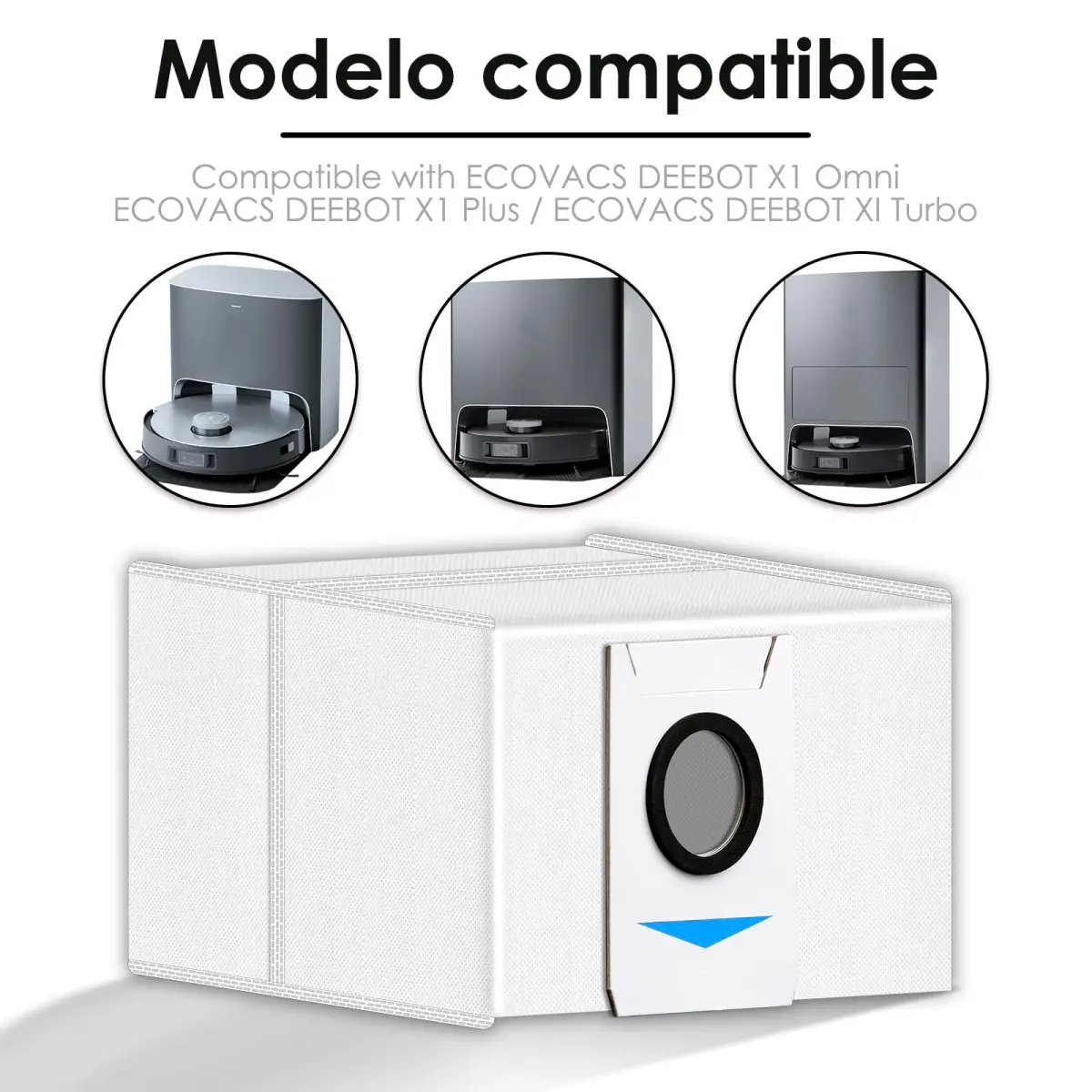 CHAIN PEAK T20 OMNI Dust Bags (10 Pieces) | Compatible with ECOVACS DEEBOT T20 OMNI, X1 OMNI, X1 PRO OMNI, T10 OMNI Auto-Empty Station - view 6