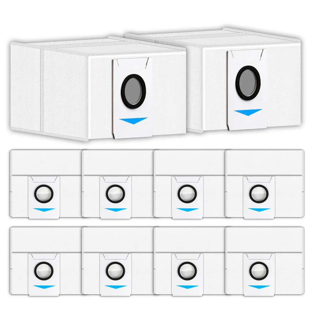 CHAIN PEAK T20 OMNI Dust Bags (10 Pieces) | Compatible with ECOVACS DEEBOT T20 OMNI, X1 OMNI, X1 PRO OMNI, T10 OMNI Auto-Empty Station - main product image
