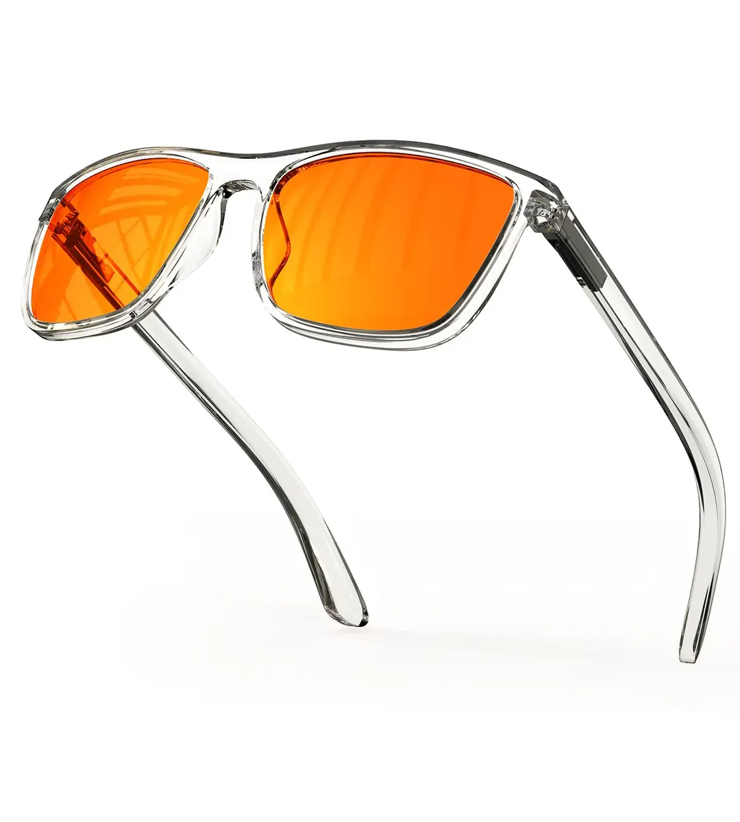 Bloomoak 99% Blue Light Blocking Glasses - Amber Lens - 145mm Arm - Standard Size | Blocks 100% Harmful Blue Light - main product image