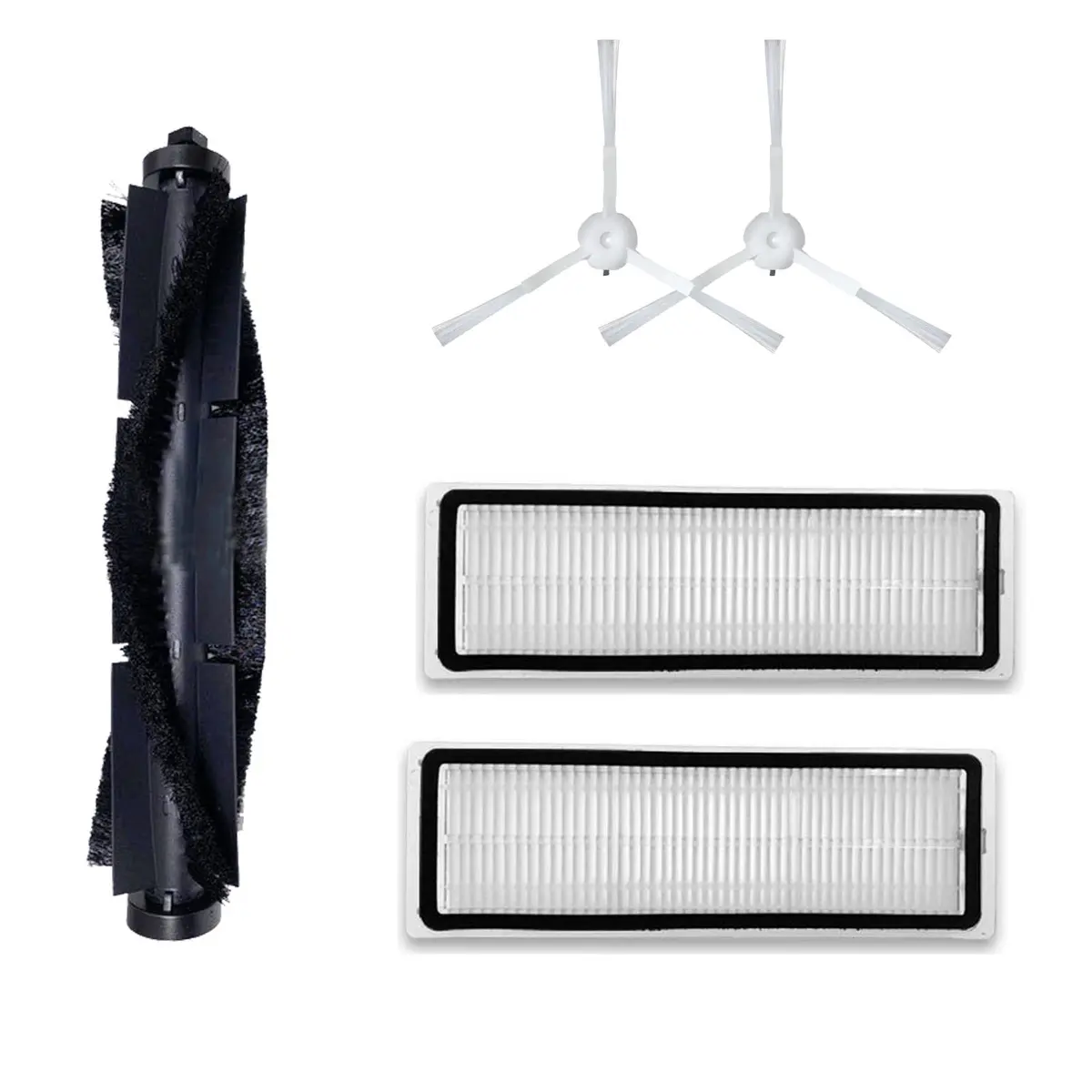 HMHAMA Replacement Parts Kit for 360 S5 S7 Robot Vacuum Cleaner | 1 Main Roller Brush, 2 Side Brushes, 2 HEPA Filters - main product image