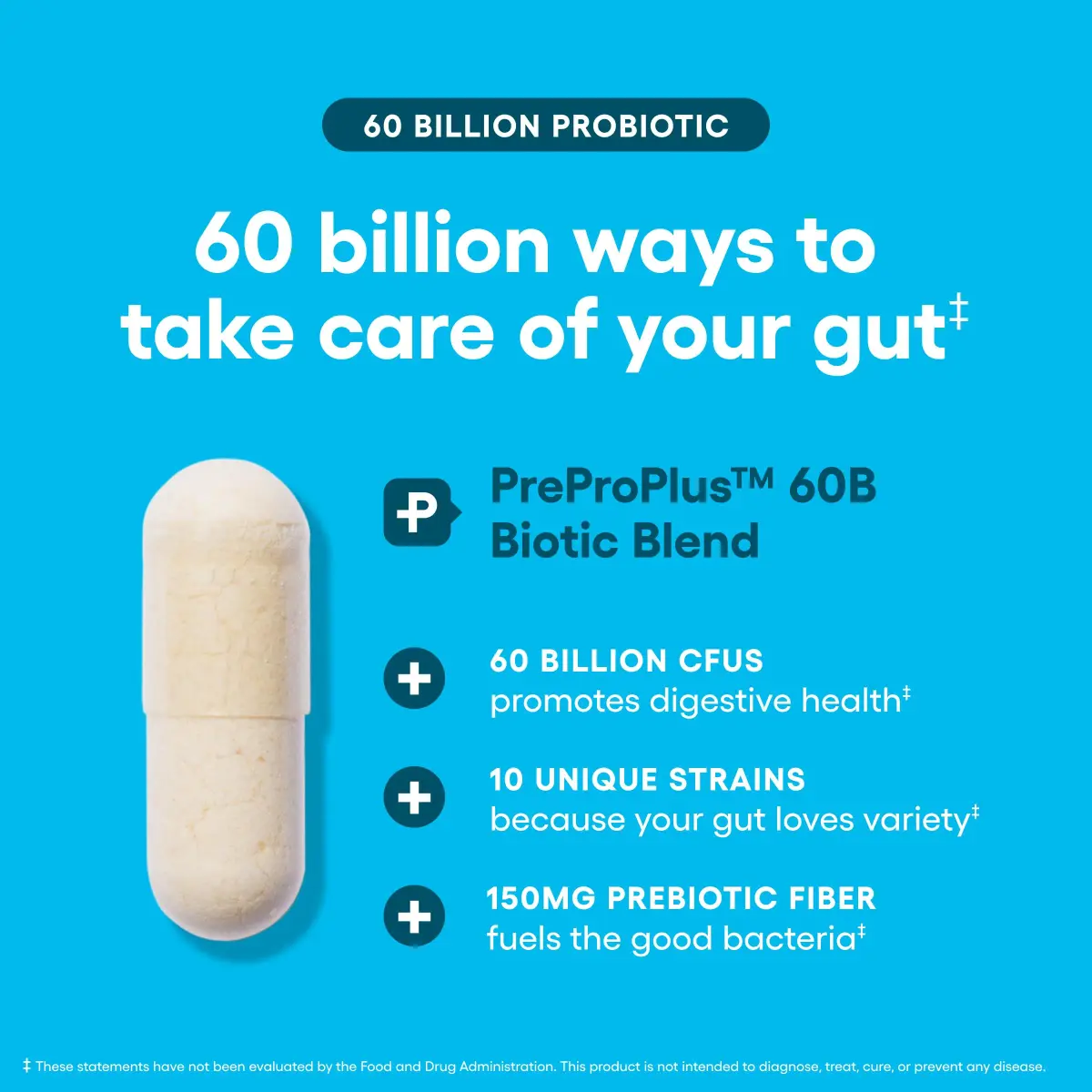 Physician's CHOICE Probiotics 60 Billion CFU 84ct | Supports Digestive & Gut Health with Organic Prebiotics - view 4