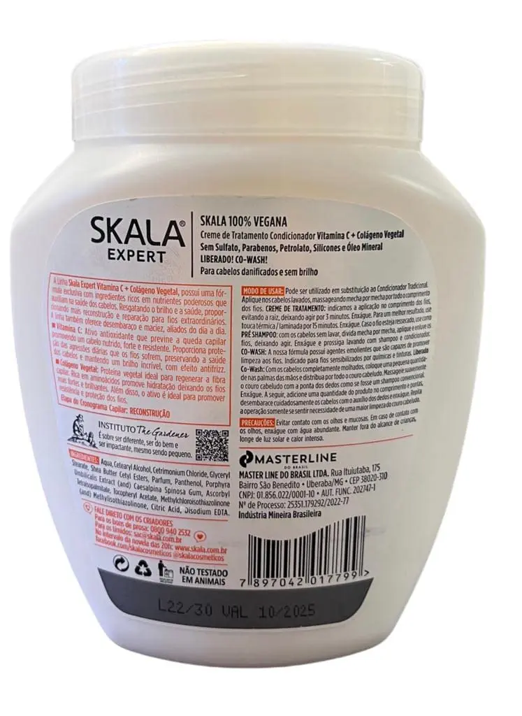 Skala Expert Vitamin C + Vegetal Collagen 1kg | Repair & Shine for All Hair Types - view 2