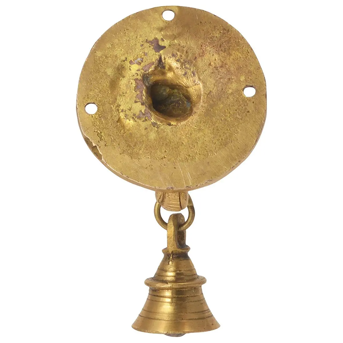 The Advitya Brass Elephant Doorbell - Antique Finish Ganesh Ghanti - Pack of 2 (8.4 cm) - view 4