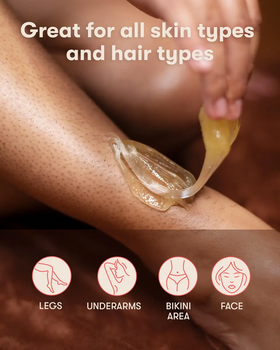 Sugardoh Big Doh Kit | Medium Sugaring Kit for Fine Hair | Gentle, Water-Washable, Vegan - view 6
