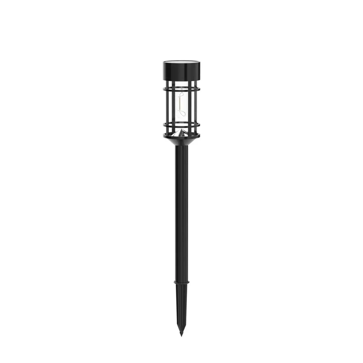 ILANCK Solar Pathway Lights 8 Pack 21" Waterproof Metal & Glass Outdoor Garden Decor - view 4