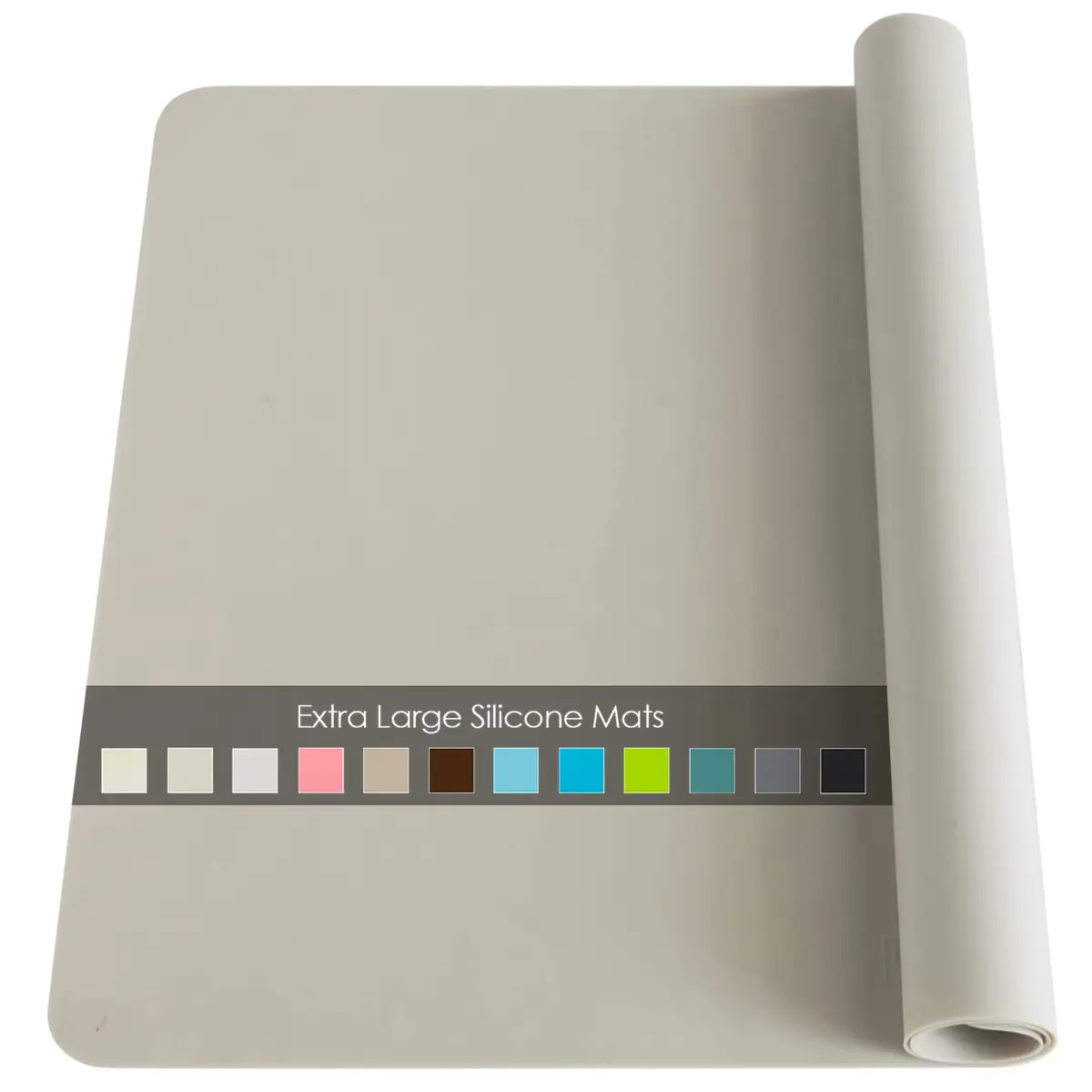 QPIX DIGITAL Extra Large Silicone Table Mat 70cm x 50cm | Food-Grade BPA-Free Protector - main product image