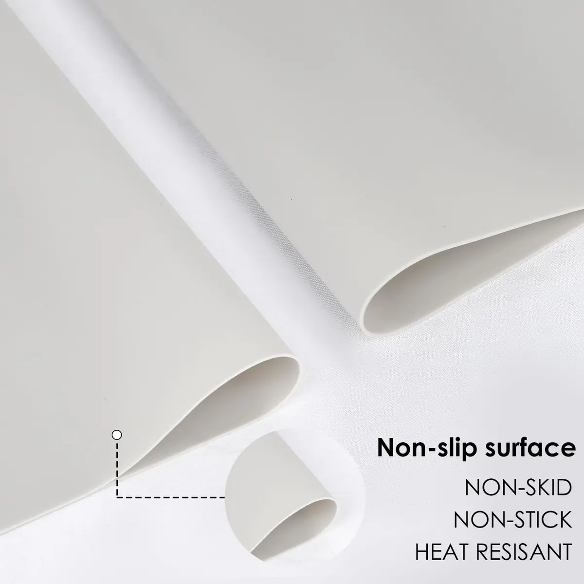 QPIX DIGITAL Extra Large Silicone Table Mat 70cm x 50cm | Food-Grade BPA-Free Protector - view 6
