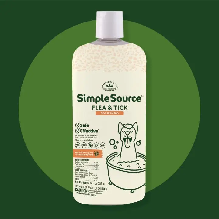 SimpleSource Flea & Tick Shampoo for Dogs 12oz | Plant-Powered Flea & Tick Control - view 11