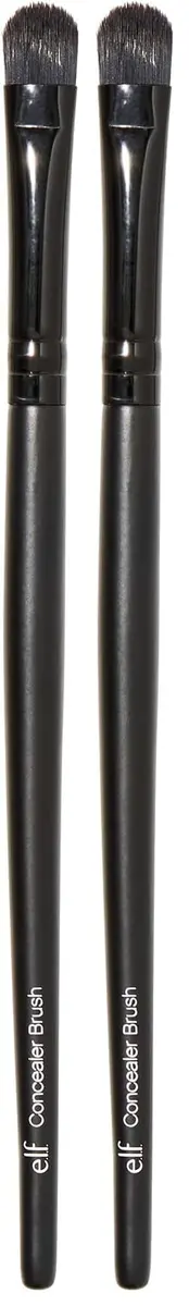 e.l.f. Concealer Brush, Flat Makeup Brush for Concealing Imperfections, Vegan & Cruelty-Free, (Pack of 2) | Synthetic Bristles for Flawless Finish - main product image
