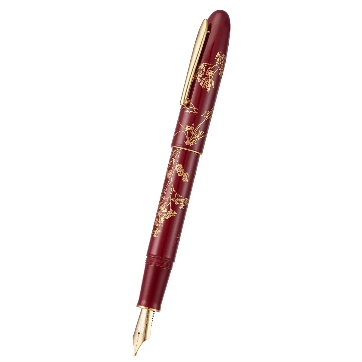 HONG DIAN N23 Red Rabbit Fountain Pen Long Blade Medium Nib Gold Trim | Smooth Writing Instrument - view 8
