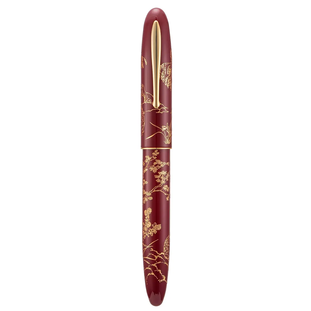 HONG DIAN N23 Red Rabbit Fountain Pen Long Blade Medium Nib Gold Trim | Smooth Writing Instrument - view 9