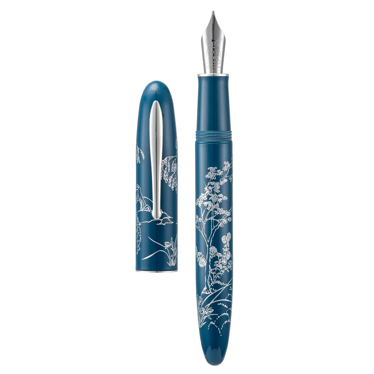 HONG DIAN N23 Blue Rabbit Fountain Pen Medium Nib with Converter and Metal Box Set | Smooth Writing Instrument - main product image