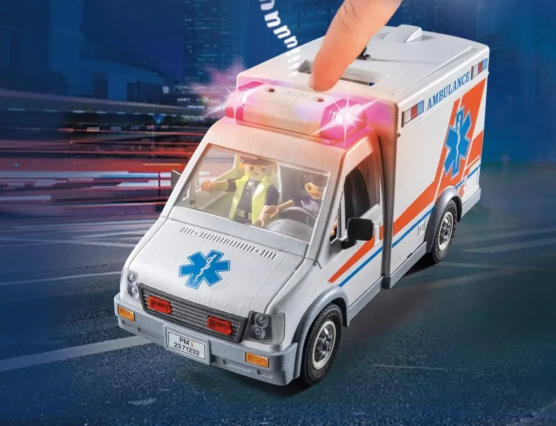 Playmobil Ambulance with Accessories & 3 Figures | Realistic Rescue Toy for Kids - view 5
