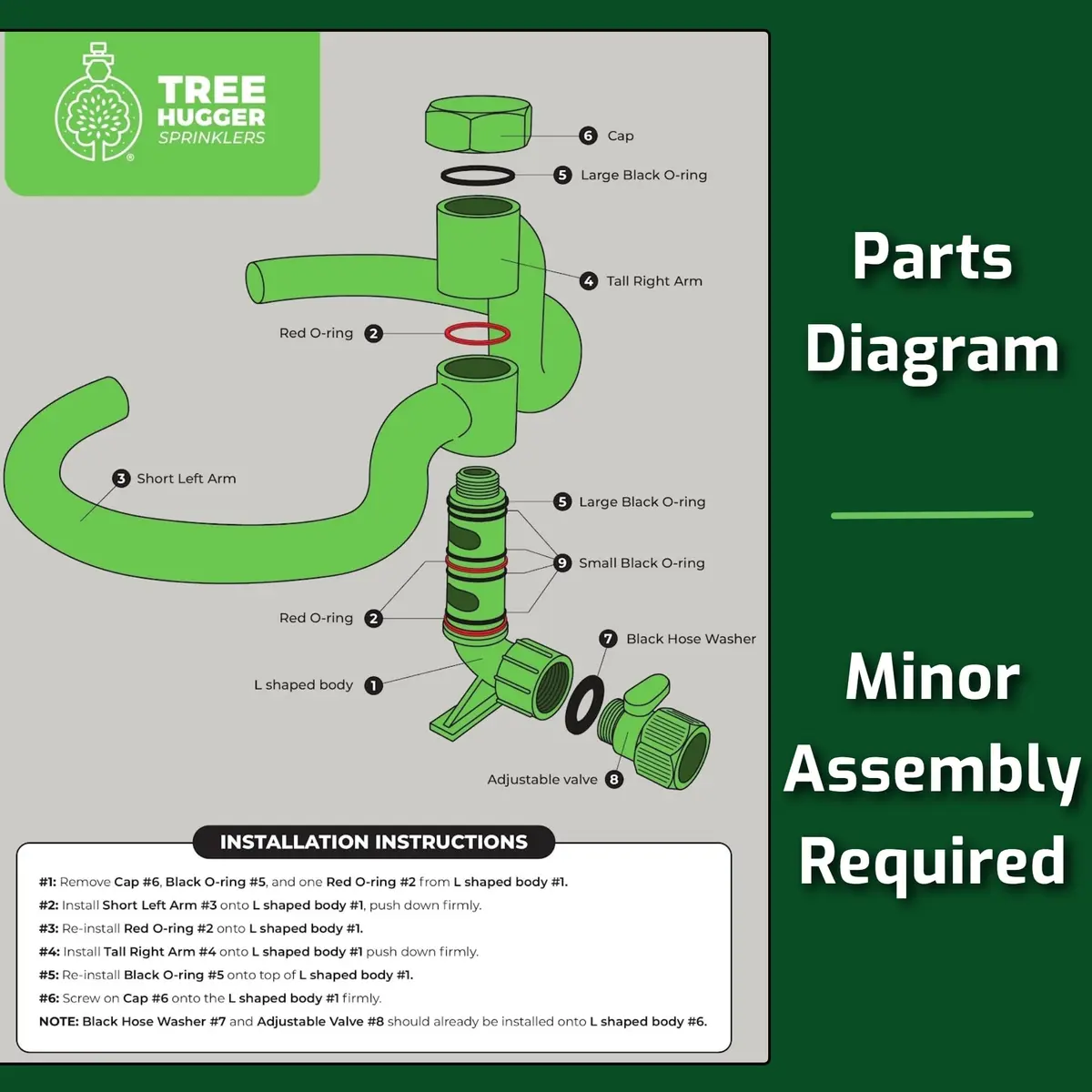 Tree Hugger Sprinkler 360° Outward Spray Tree Watering Ring 7 Inch | Targeted Root Zone Hydration for Trees - view 7
