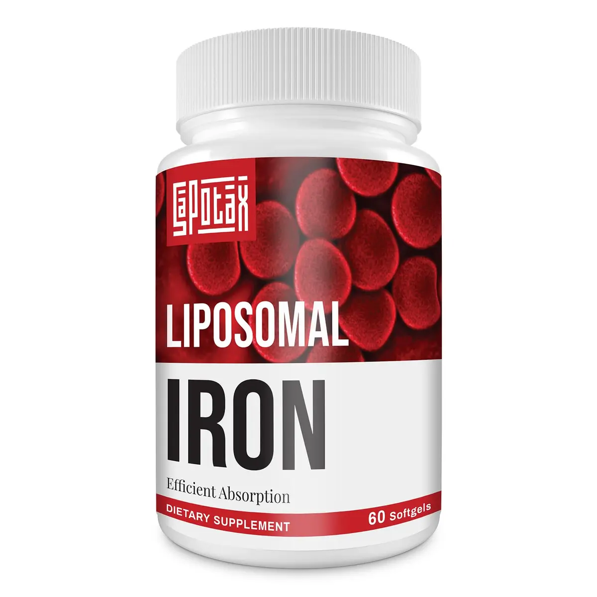 Sapotax Liposomal Fe Iron Supplement 65 mg | Blood & Energy Support for Adults - main product image