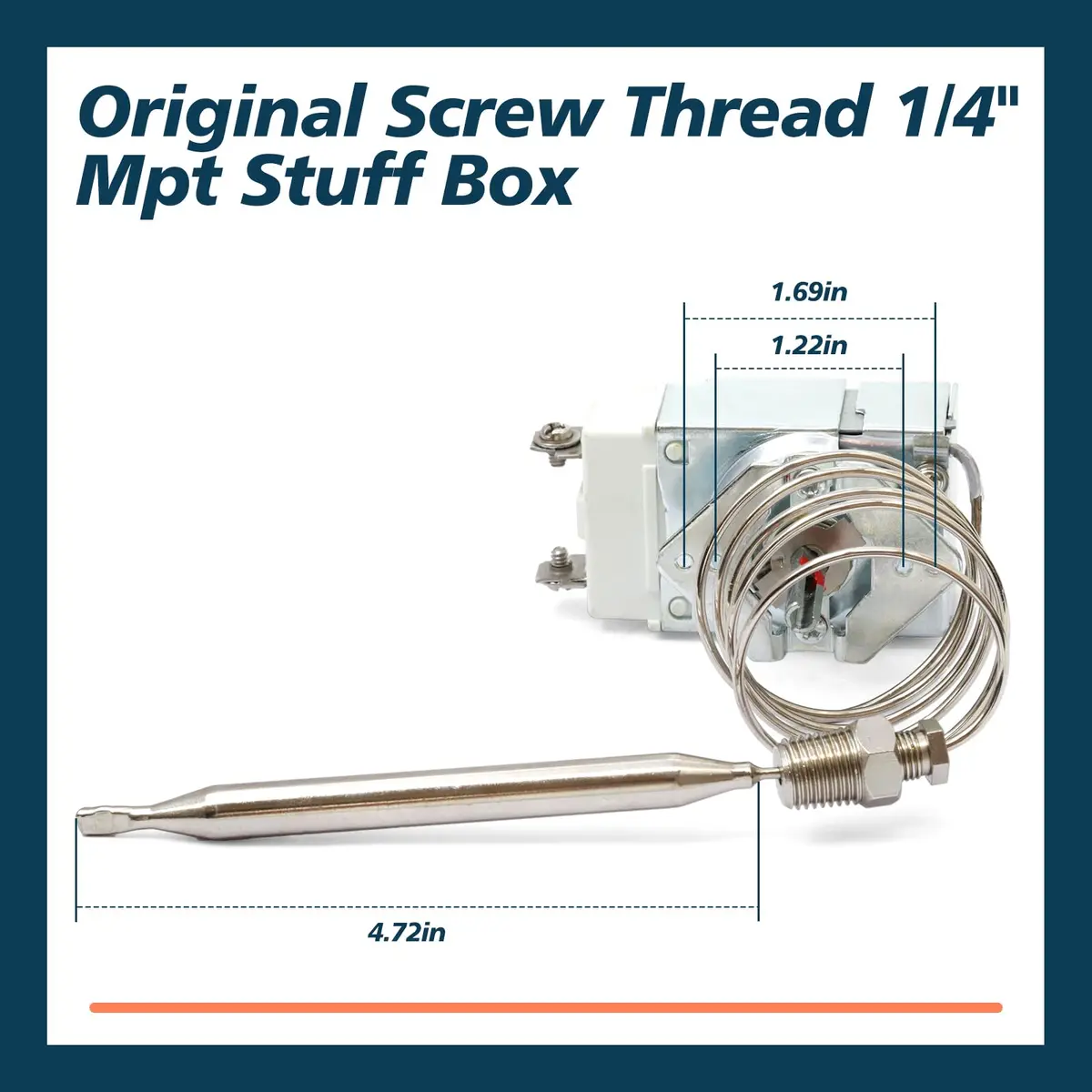 Lisnhlin Thermostat RX-1-36 for Fryer 1/4" Mpt Stuff Box | Deep Fryer 200-400°F - view 5