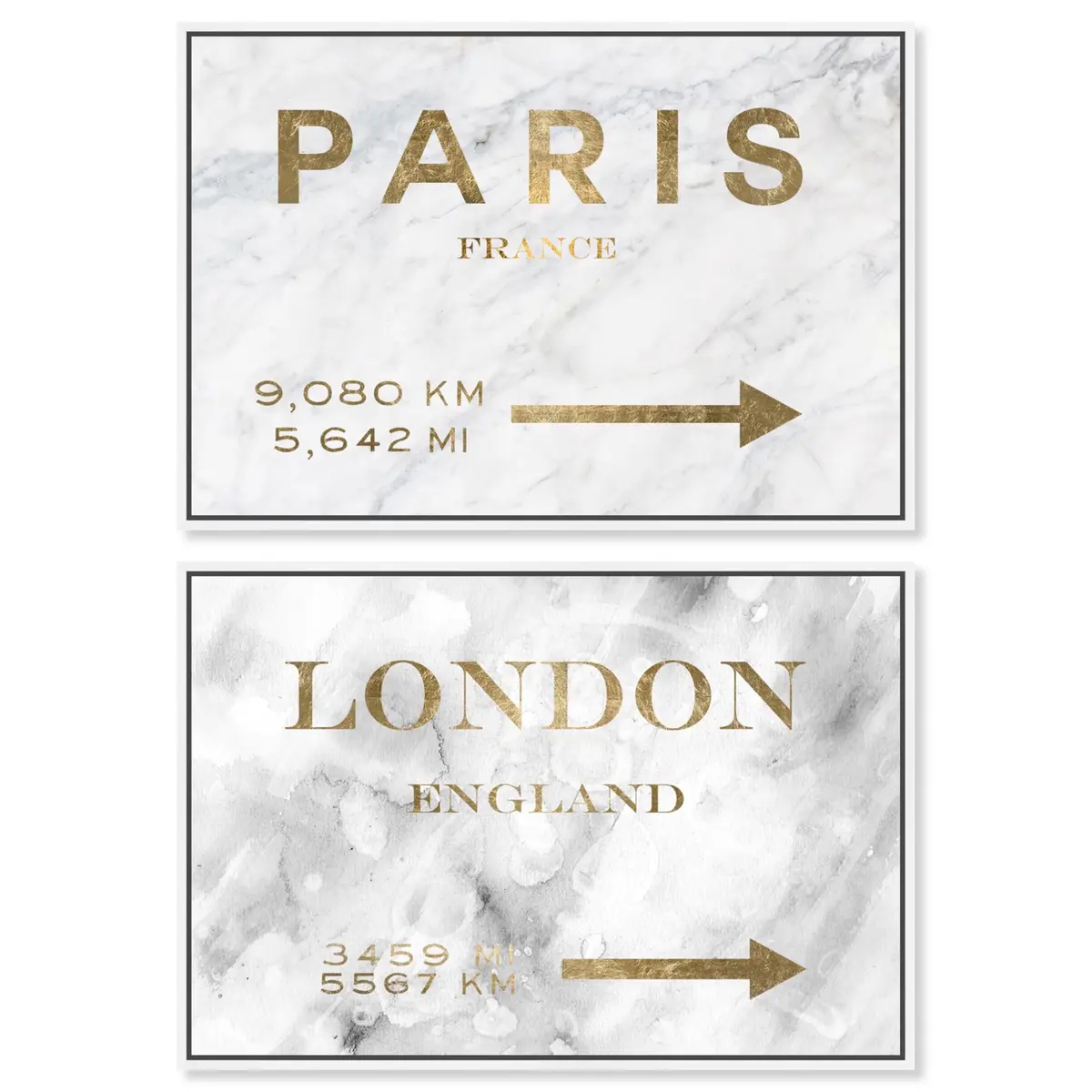 The Oliver Gal Artist Co. Fashion and Glam Contemporary Canvas Wall Art 11"L x 16"W | White and Gold - main product image