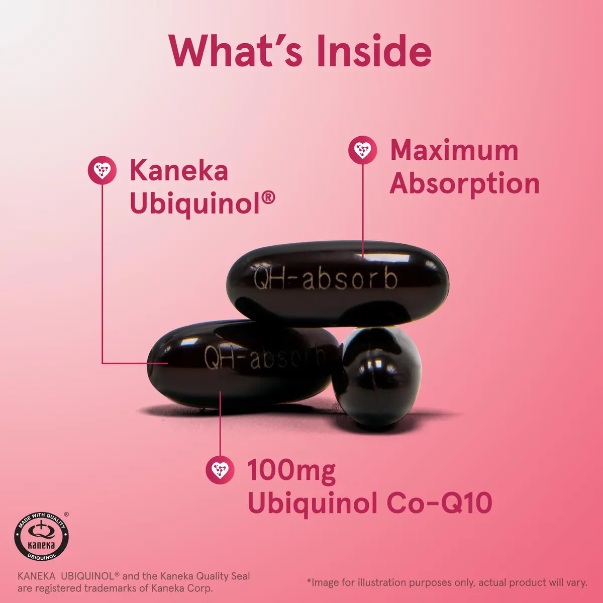 Jarrow Formulas QH-Absorb Ubiquinol 100 mg | Supports Heart & Mitochondrial Health (120 Softgels) - view 2