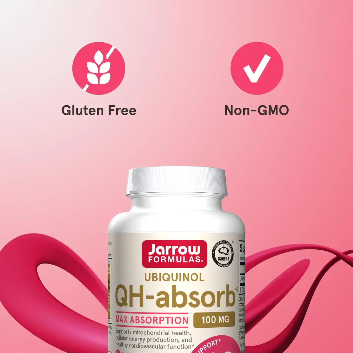 Jarrow Formulas QH-Absorb Ubiquinol 100 mg | Supports Heart & Mitochondrial Health (120 Softgels) - view 3