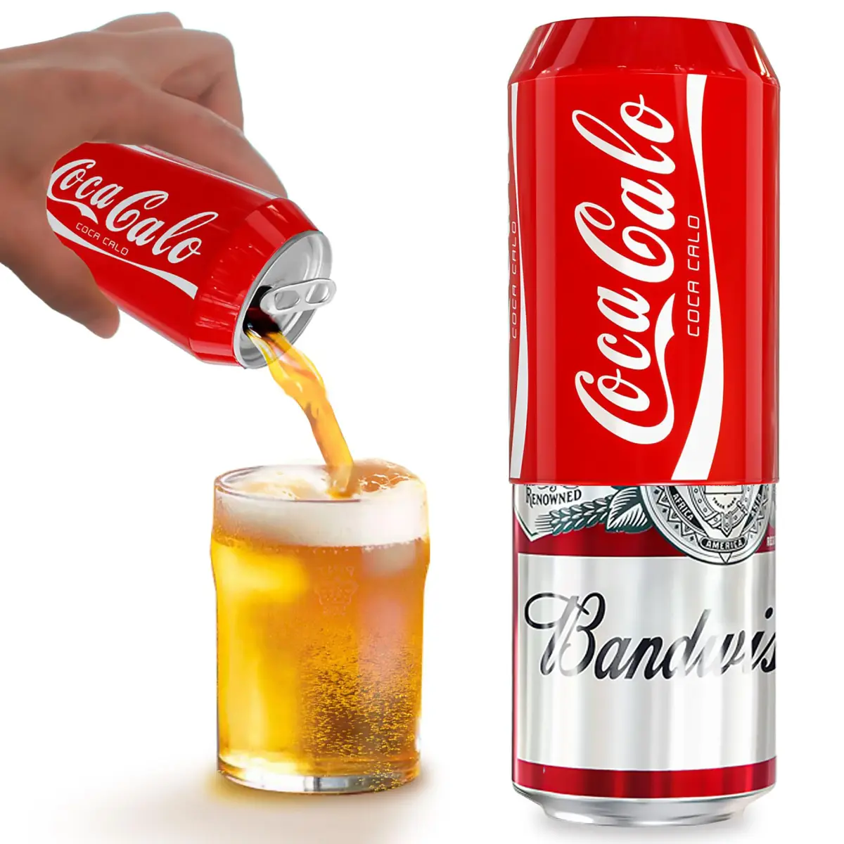 BeerSkin Silicone Can Covers that Look Like Soda 12 oz (355 ml) - 1 Pack | Fun Beverage Insulator for Parties & Outdoors - main product image