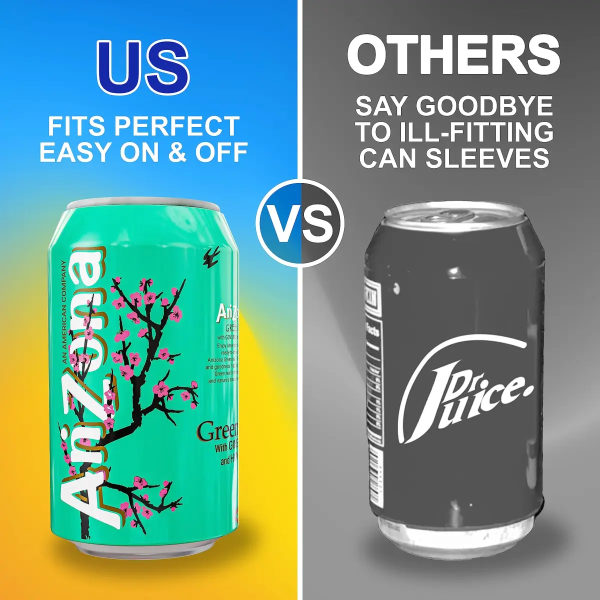 Skywin Silicone Can Covers that Look Like Soda 12 oz (355 ml) - 10 Pack | Fun Beverage Insulator for Parties & Outdoors - view 2