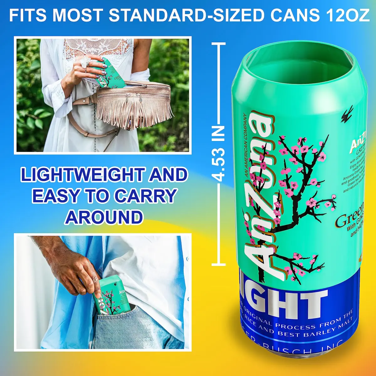 Skywin Silicone Can Covers that Look Like Soda 12 oz (355 ml) - 10 Pack | Fun Beverage Insulator for Parties & Outdoors - view 3