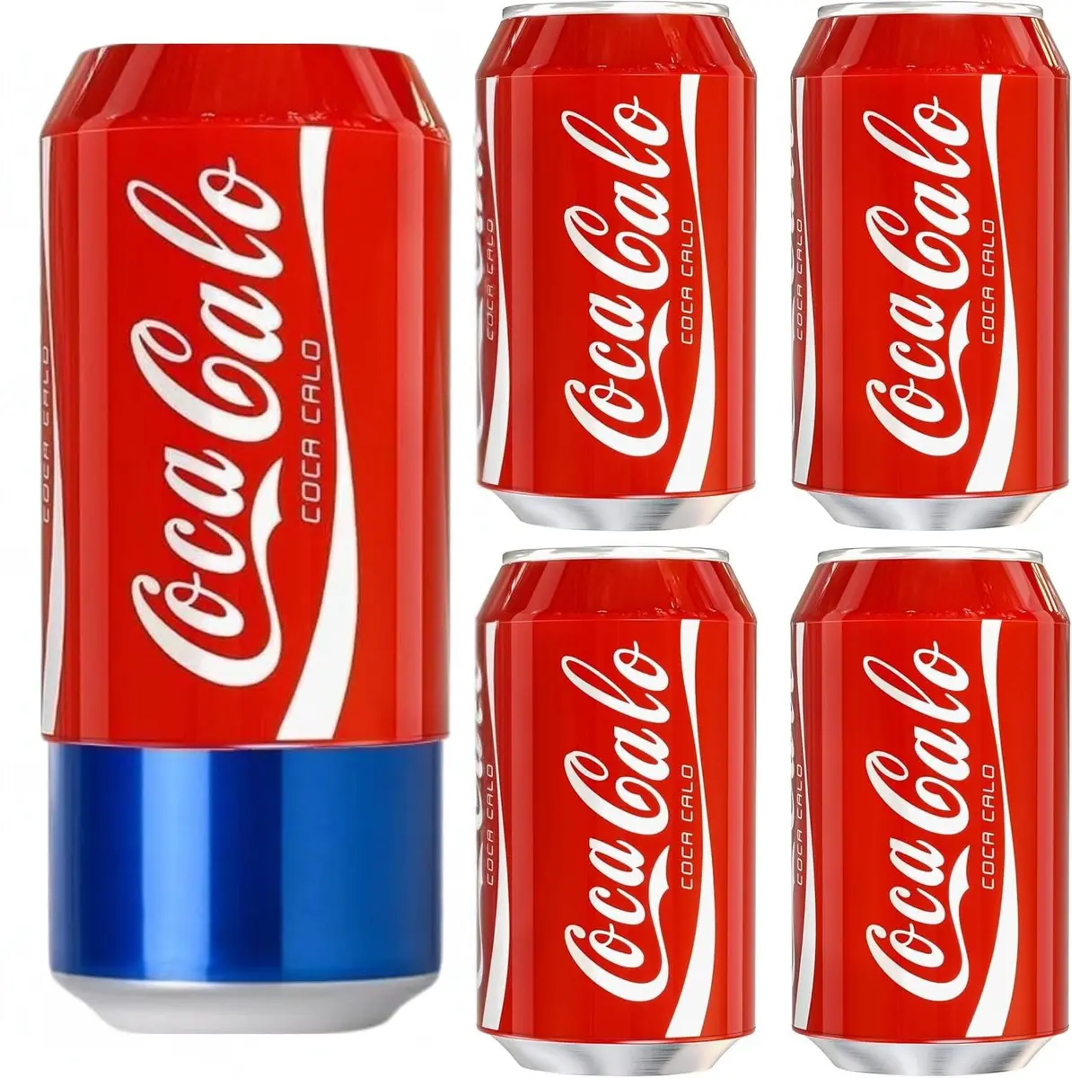 BeerSkin Silicone Can Covers that Look Like Soda 12 oz (355 ml) - 5 Pack | Blend In Anywhere - main product image