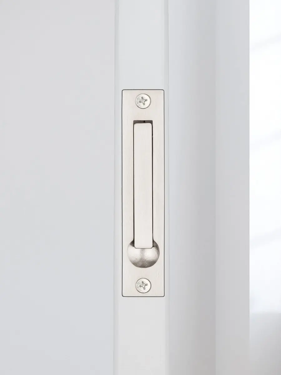 Dontay 4" Stainless Steel Pocket Door Edge Pull | Flush Mount Sliding Door Handle (Satin Nickel) - view 4