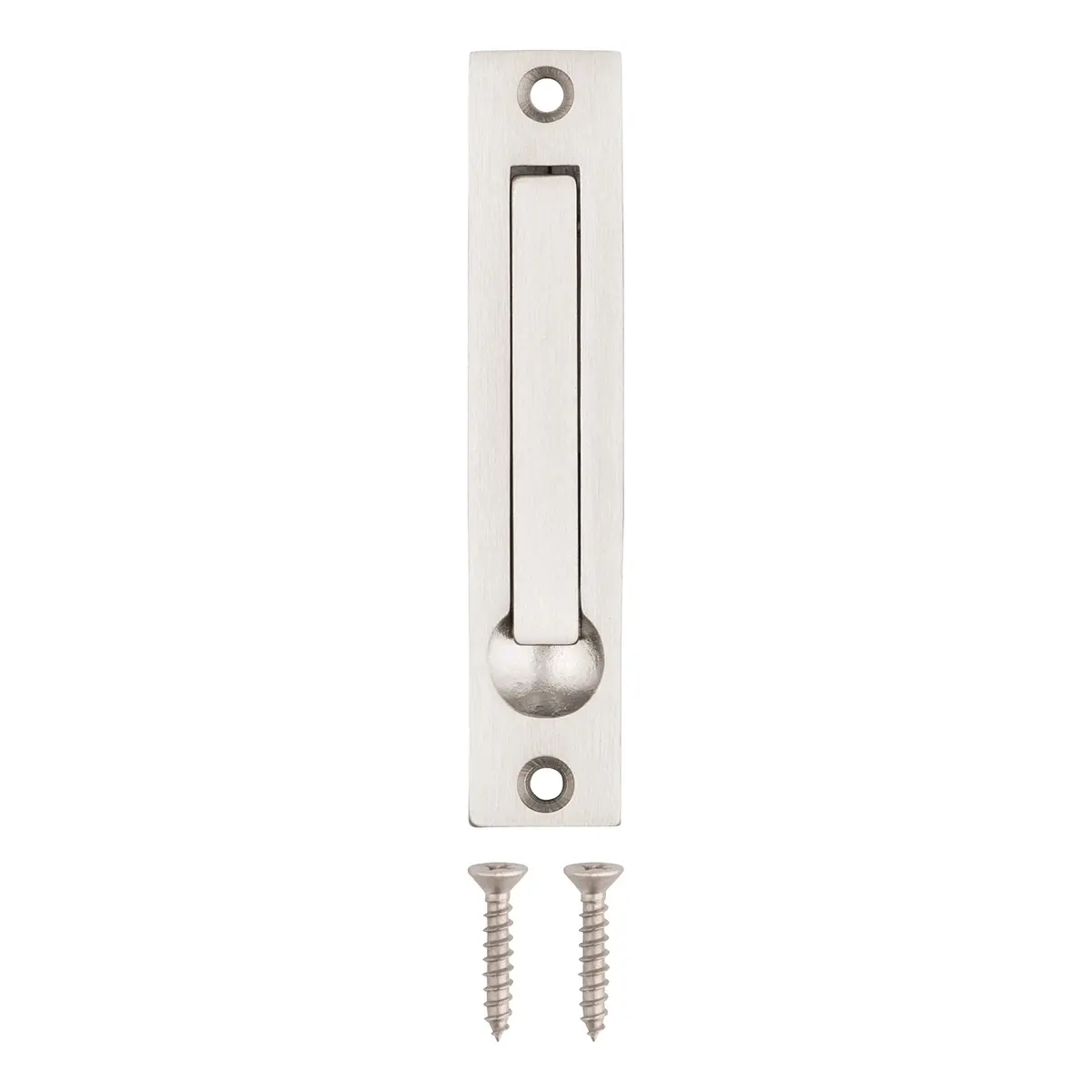 Dontay 4" Stainless Steel Pocket Door Edge Pull | Flush Mount Sliding Door Handle (Satin Nickel) - view 5