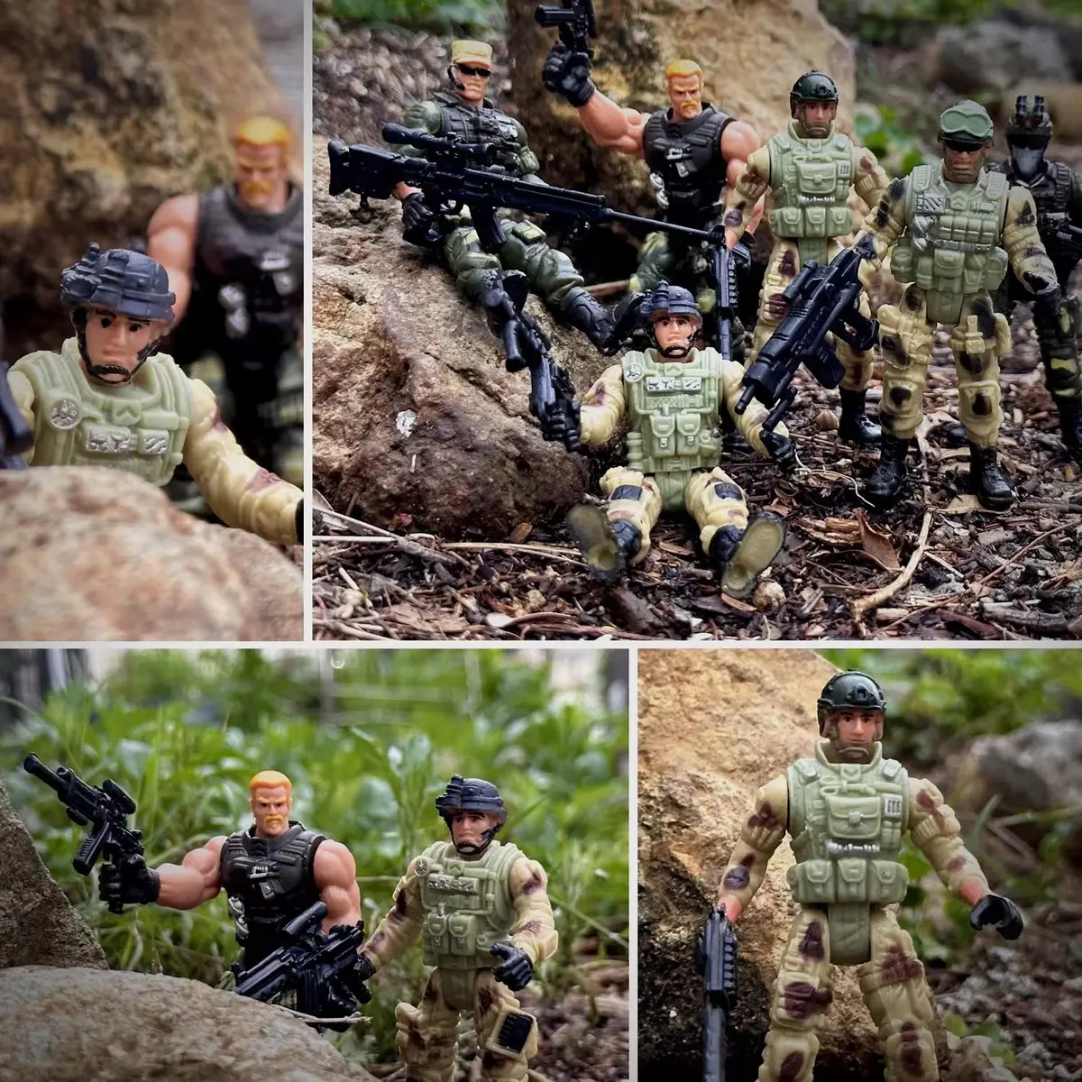 MQSTARSRISE Army Men Action Figures with Weapons | Detachable & Safe Plastic Playset - view 4