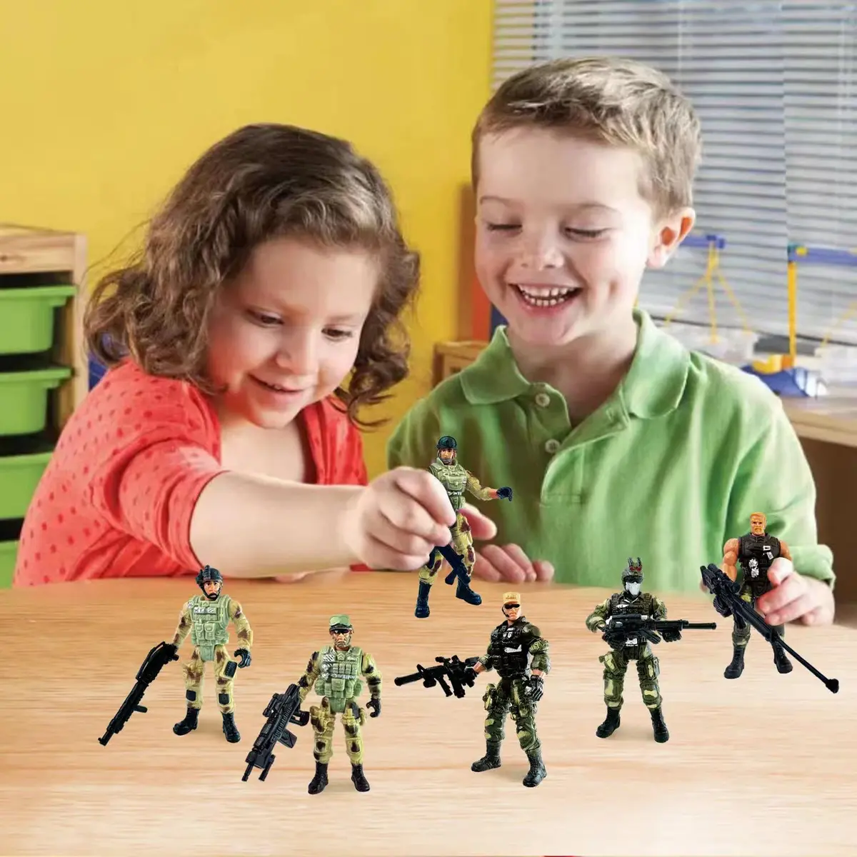 MQSTARSRISE Army Men Action Figures with Weapons | Detachable & Safe Plastic Playset - view 5