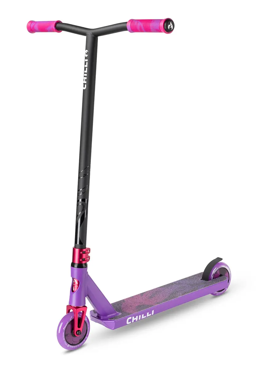 Chilli Pro Scooter Critter Freestyle Kick Scooter for Ages 8+ | 110 mm Wheels, Purple-Octopus - main product image