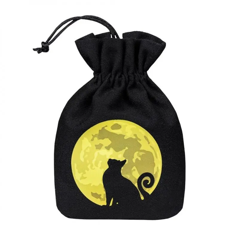 Q Workshop Cats Dice Bag The Mooncat | Glow-in-the-Dark Cat Dice Pouch (11 x 15 cm) - view 4