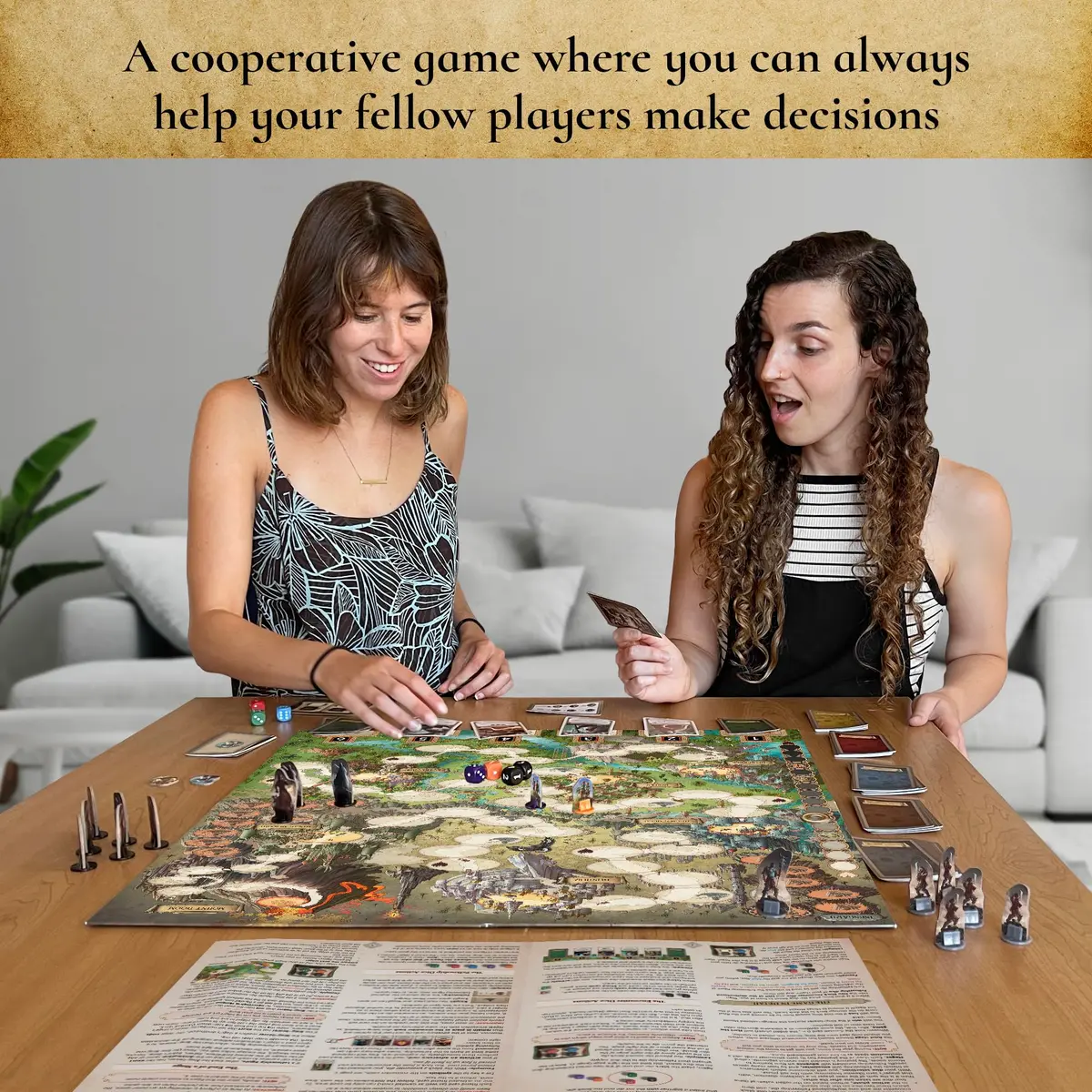 Thames & Kosmos Lord of the Rings Adventure to Mount Doom | Storytelling Board Game | Medium, Green - view 4