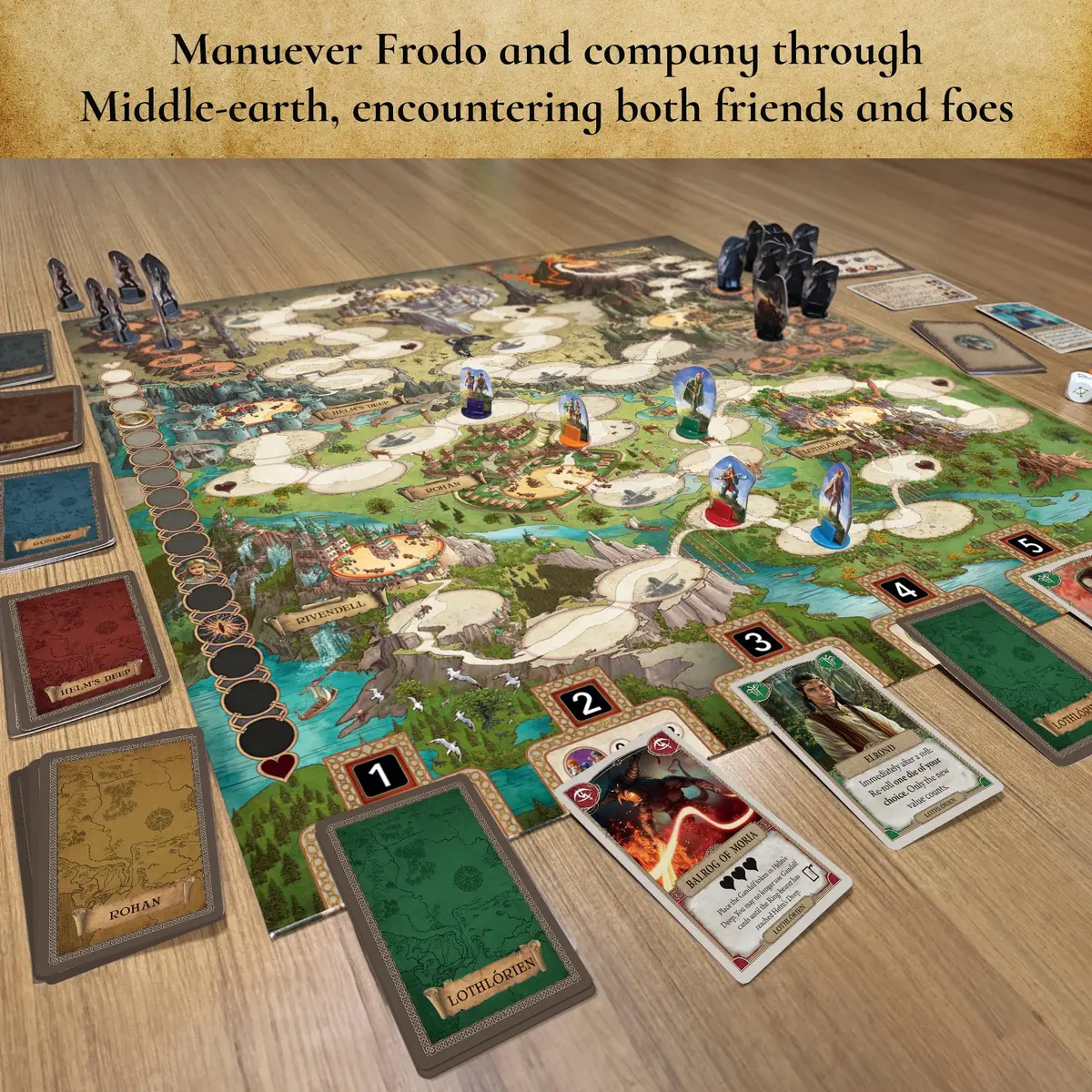 Thames & Kosmos Lord of the Rings Adventure to Mount Doom | Storytelling Board Game | Medium, Green - view 3