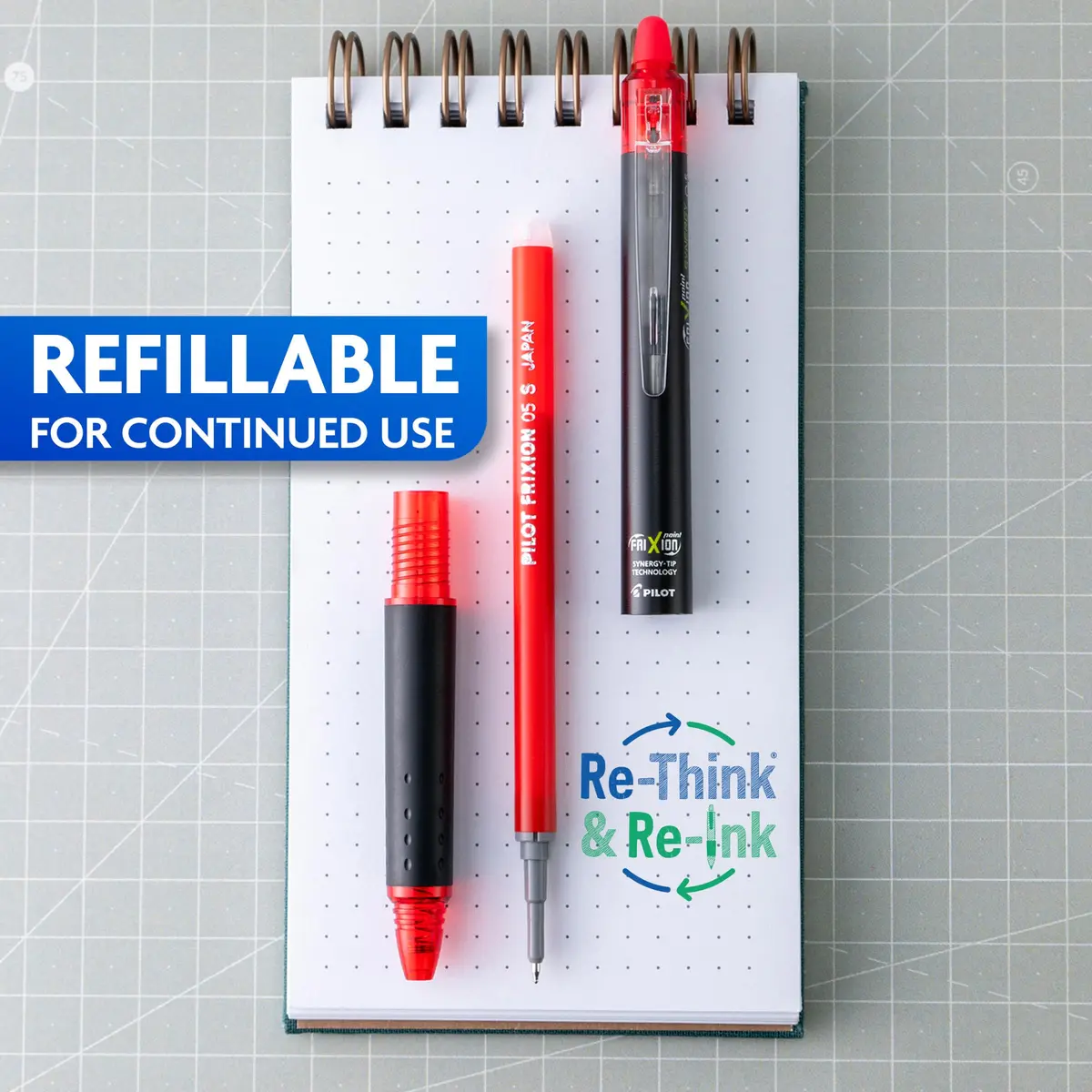 PILOT FriXion Synergy Clicker Erasable Pens 0.5mm (5-Pack Assorted) | Write, Erase, Rewrite - view 8