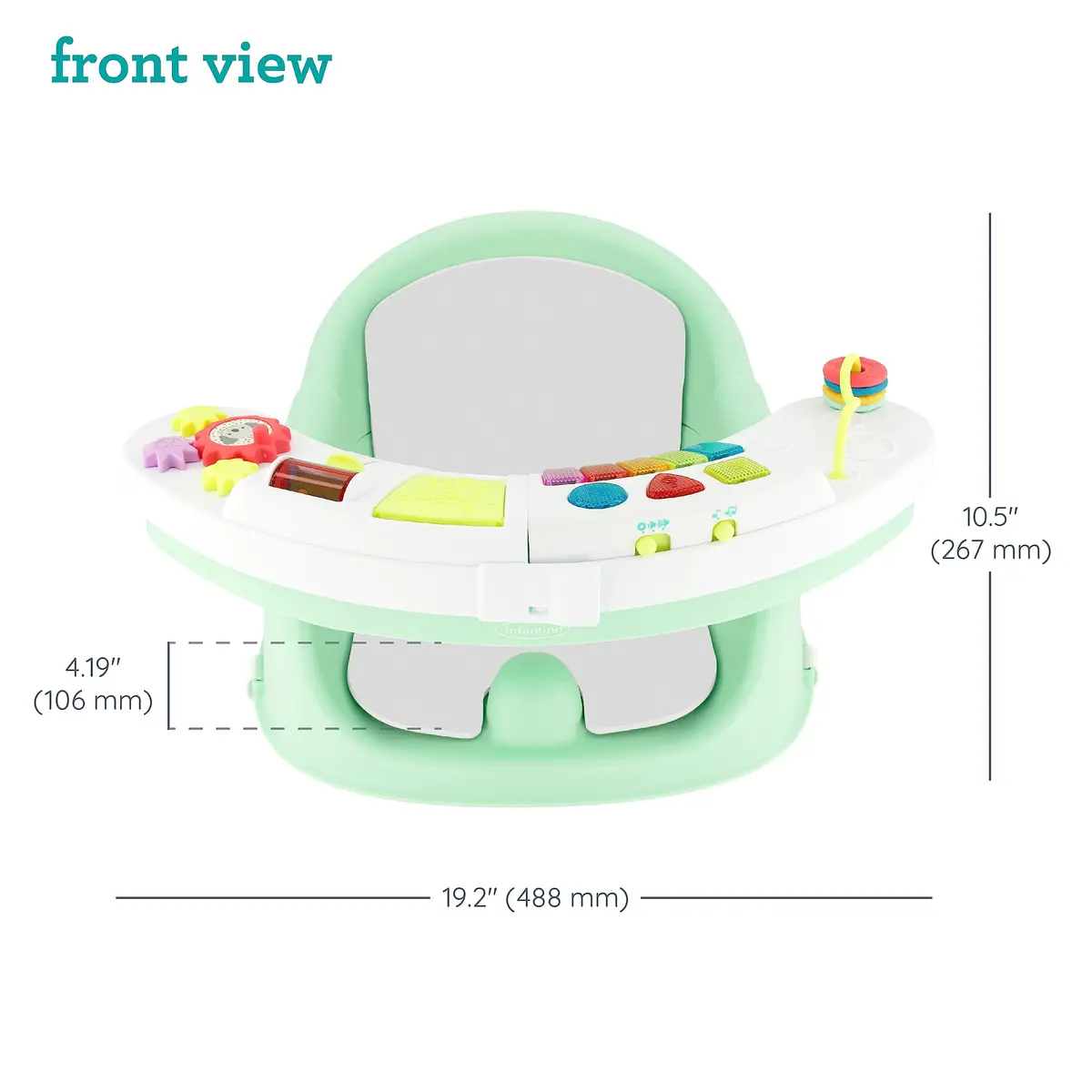 Infantino Baby Seat & Booster Mint | 3-in-1 Discovery, Play & Snack - view 5