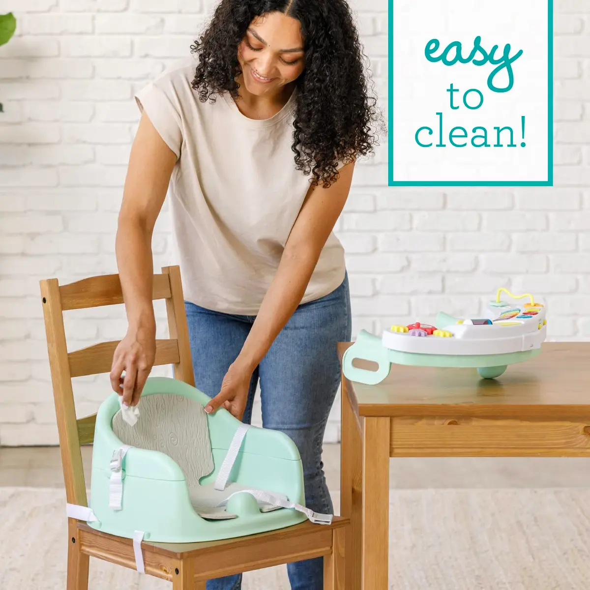 Infantino Baby Seat & Booster Mint | 3-in-1 Discovery, Play & Snack - view 8