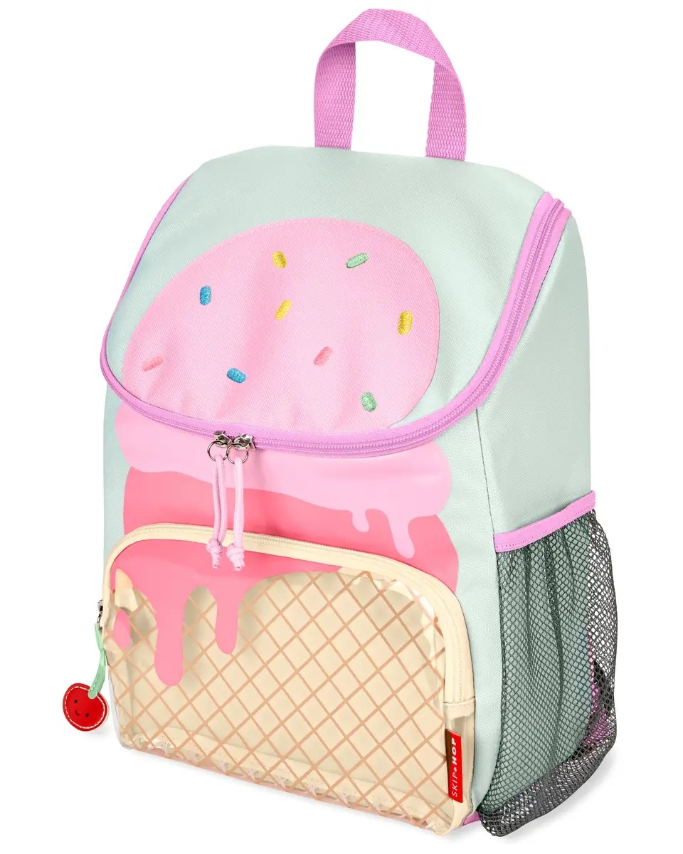 Skip Hop Sparks Kid's Backpack, Ice Cream | Big Kid School Bag with Easy Access & Cute Charms - main product image