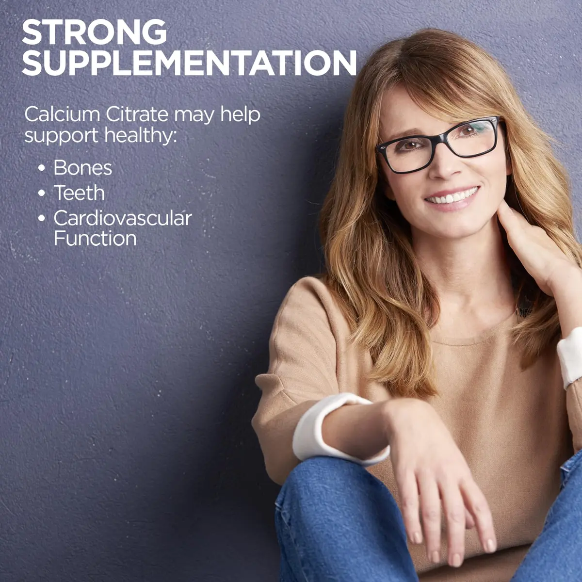 KAL Calcium Citrate 1000 mg 240 Tablets | Bone, Teeth, Muscle & Heart Support — Chelated Calcium Citrate — 80 Servings — Gluten Free, Lab Verified - view 3