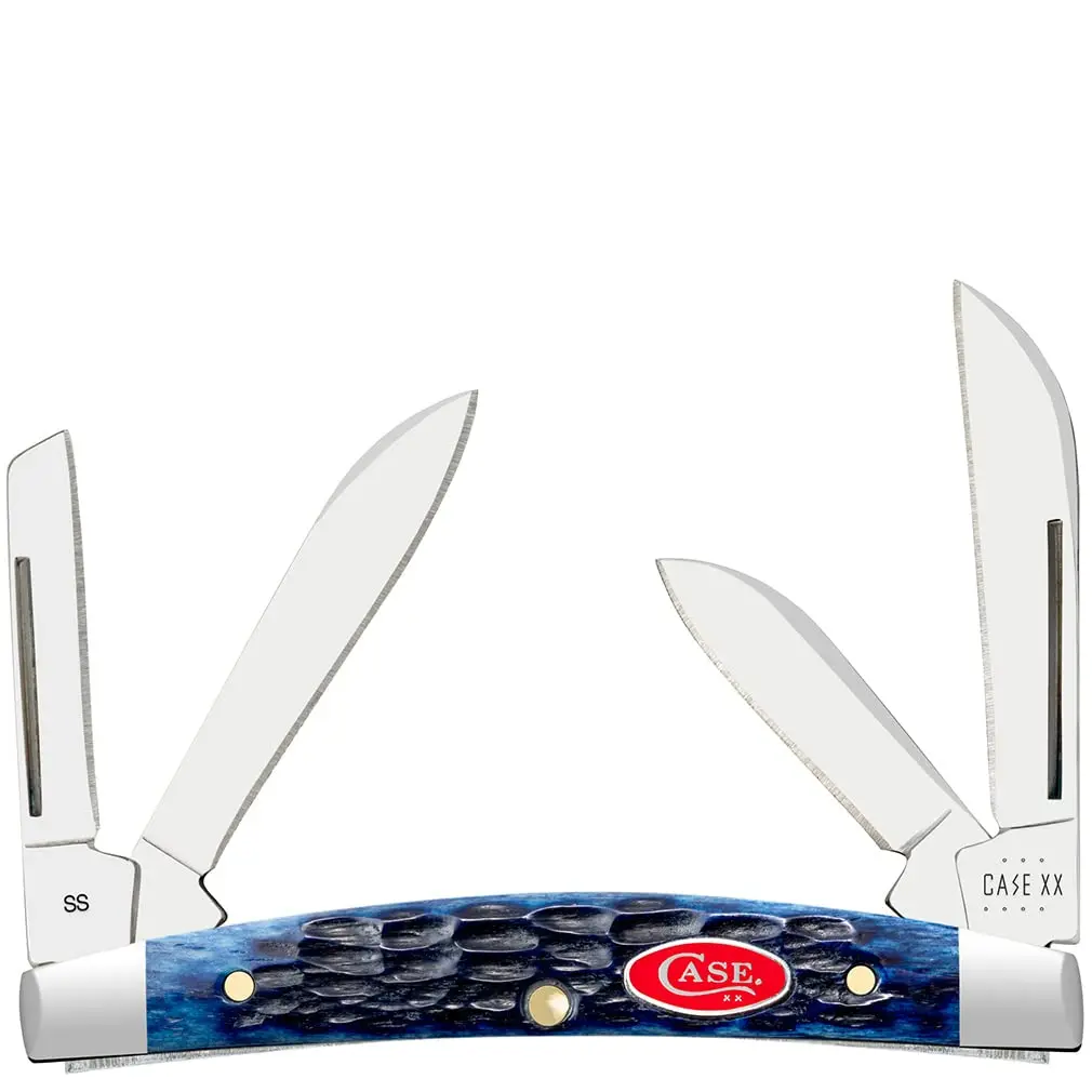 Case Small Congress Pocket Knife Navy Blue Bone 3 1/8 INCH | Classic USA Craftsmanship - main product image